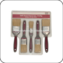 Rubber Handle Paint Brush Set